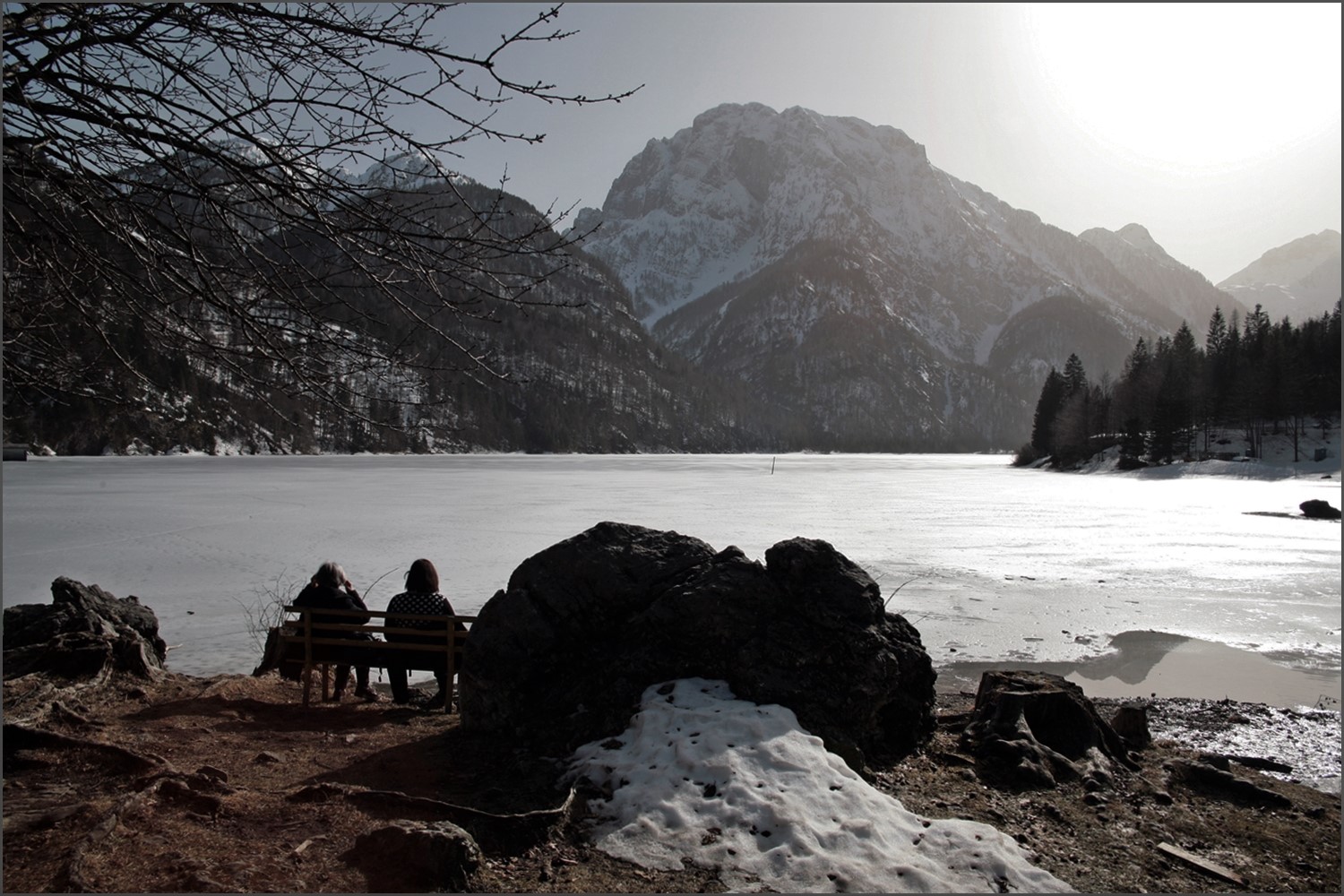 Lago del Predil ghiacciato (UD)