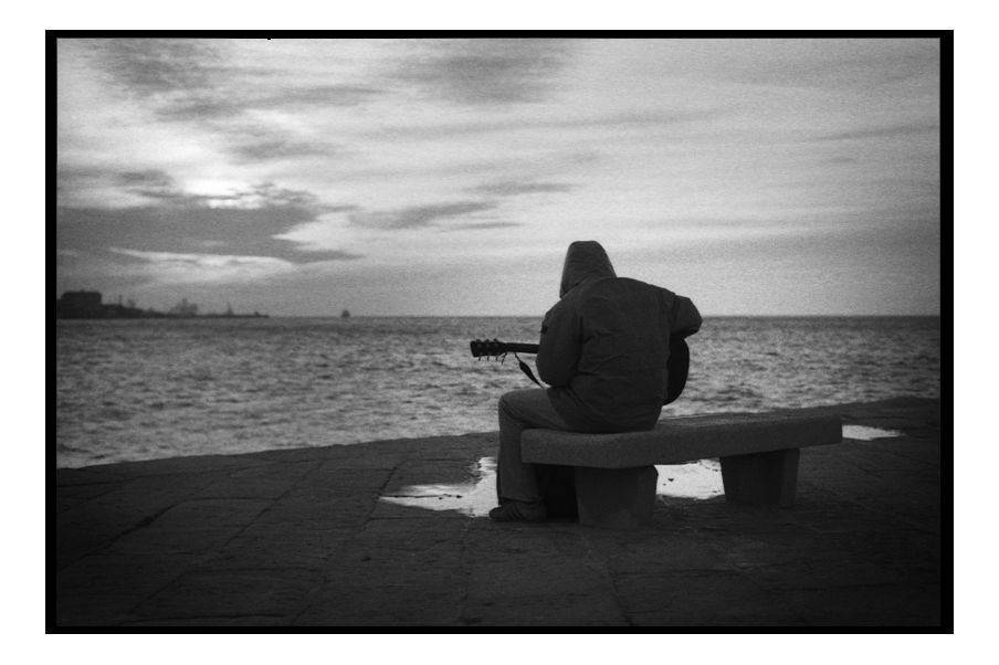 Suonando sul molo...