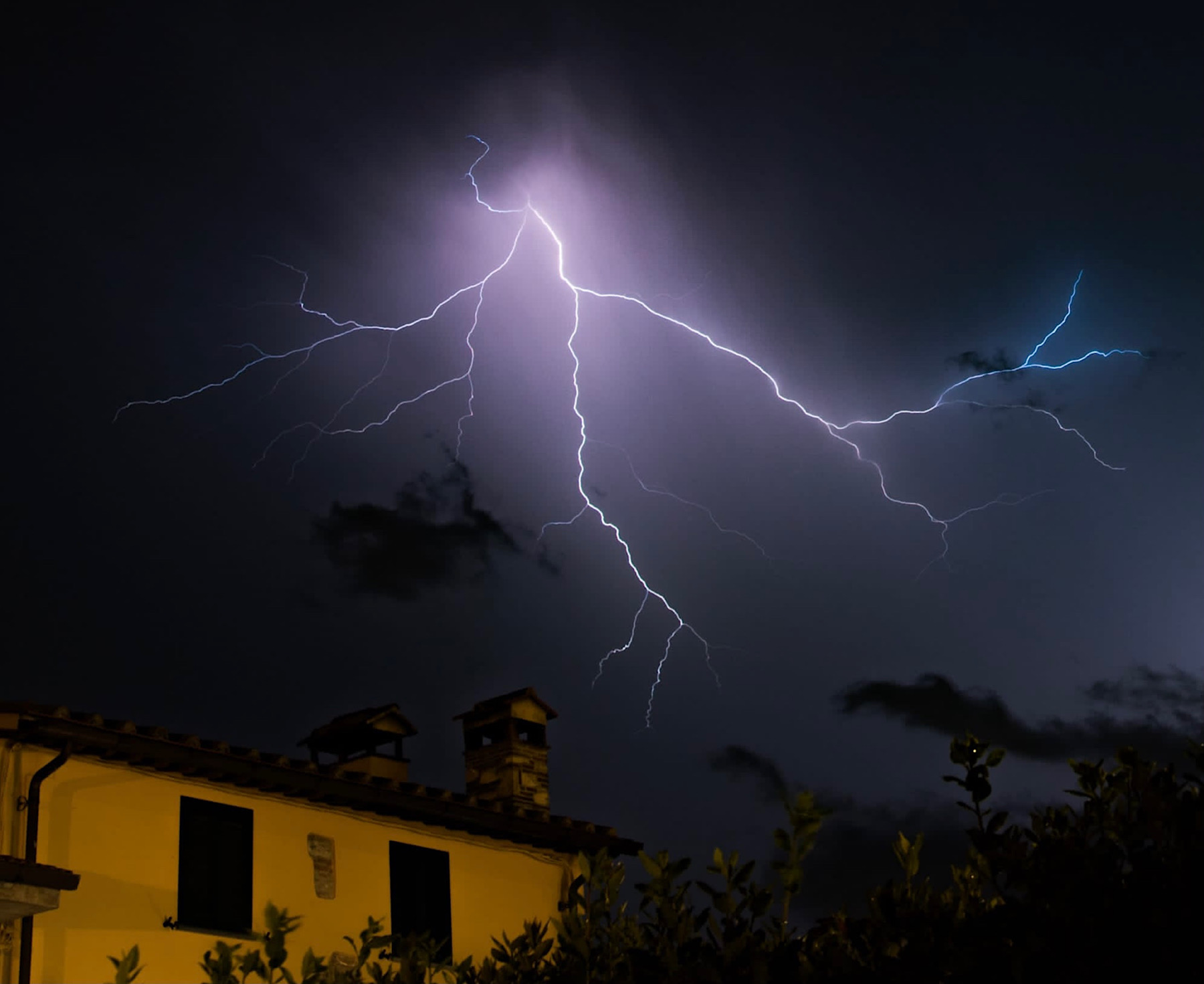 Fulmine... in giardino!