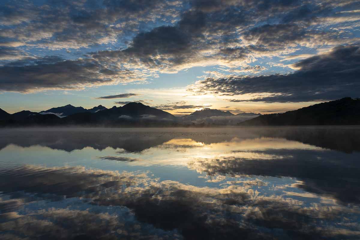 Alba al lago di Alserio