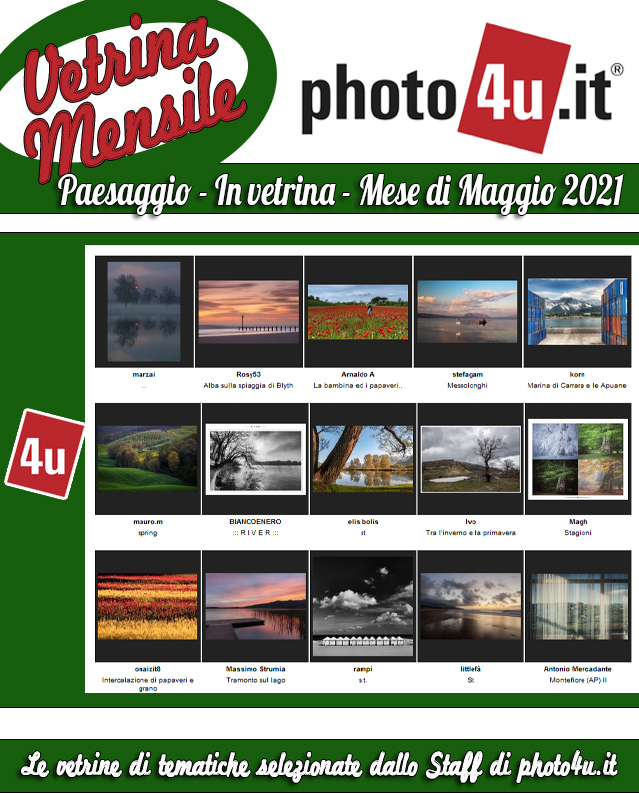 Paesaggio - In vetrina - Mese di Maggio 2021