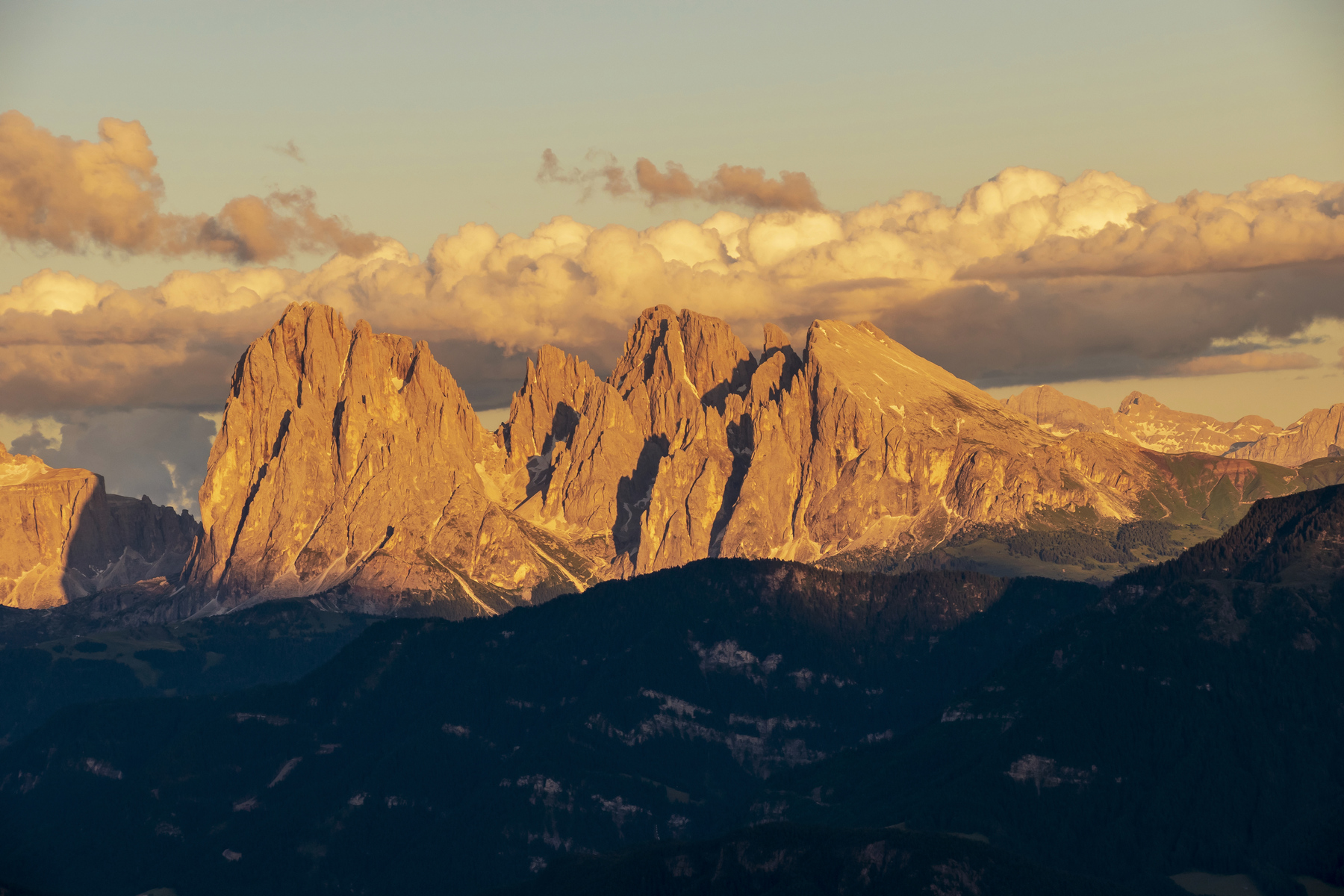Tramonto sul Sella