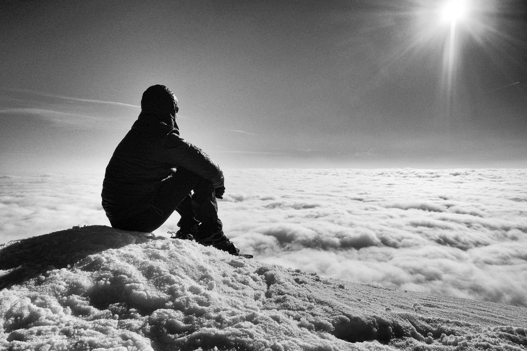 Autoscatto sulle nuvole