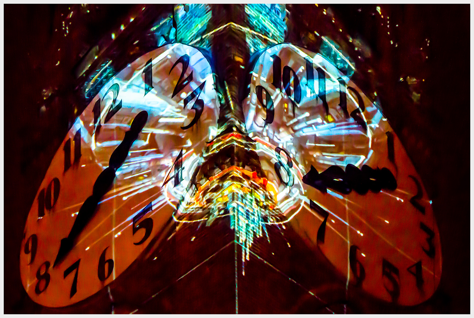 giochi di luce sulla torre