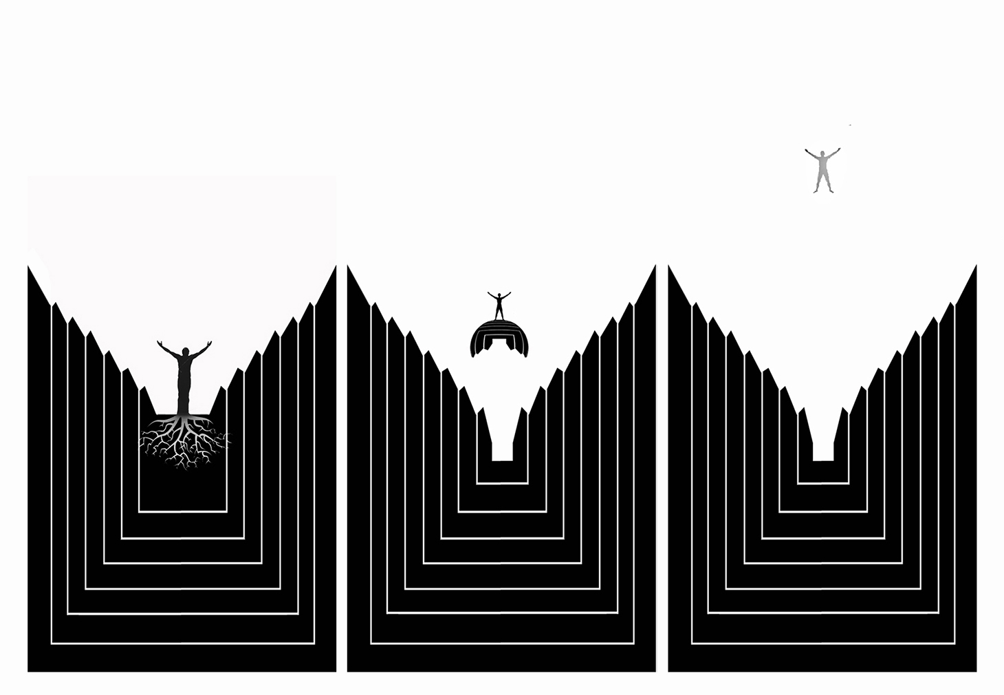 radicarsi, distaccarsi.....liberarsi