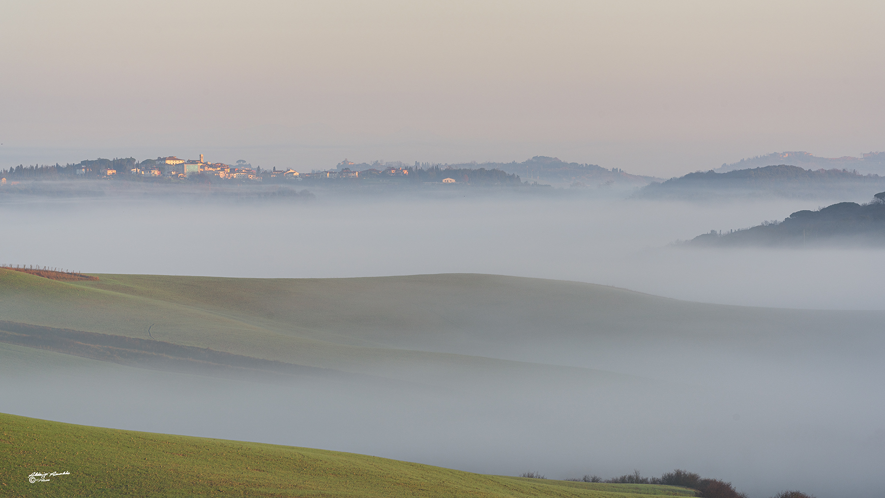 Leggere foschie del mattino..