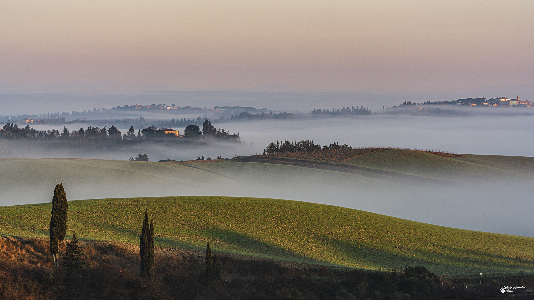 Leggere foschie del mattino..