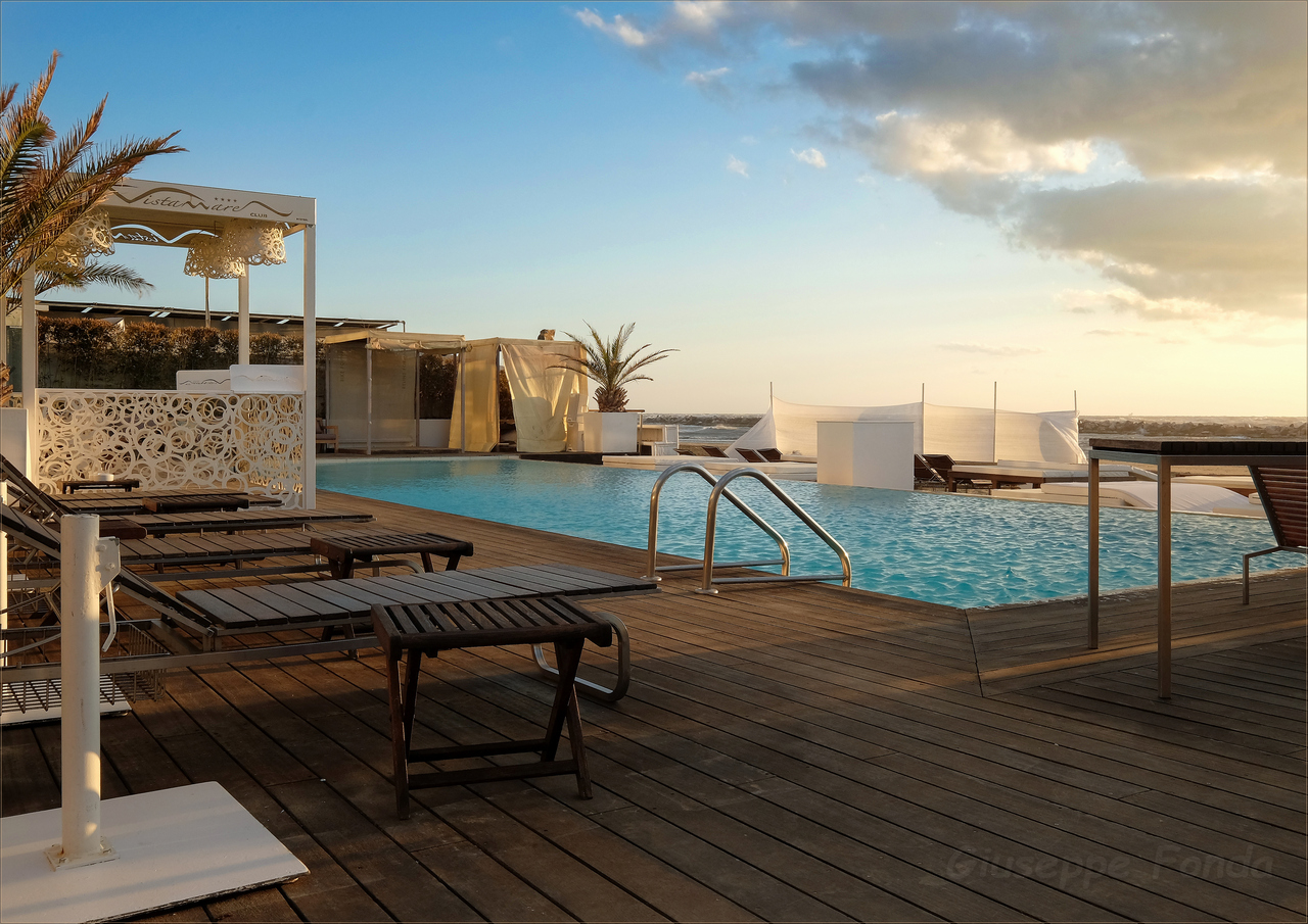 In piscina.. all'alba