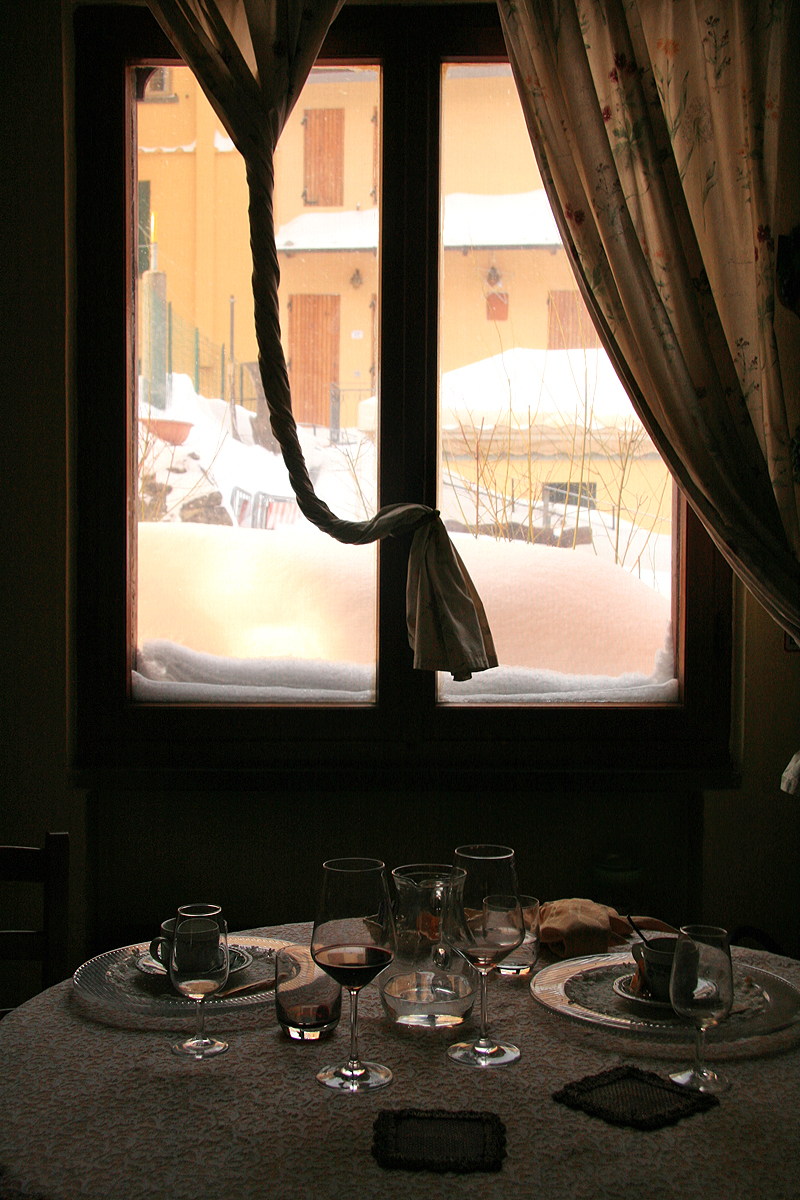 Fuori...c'era la neve