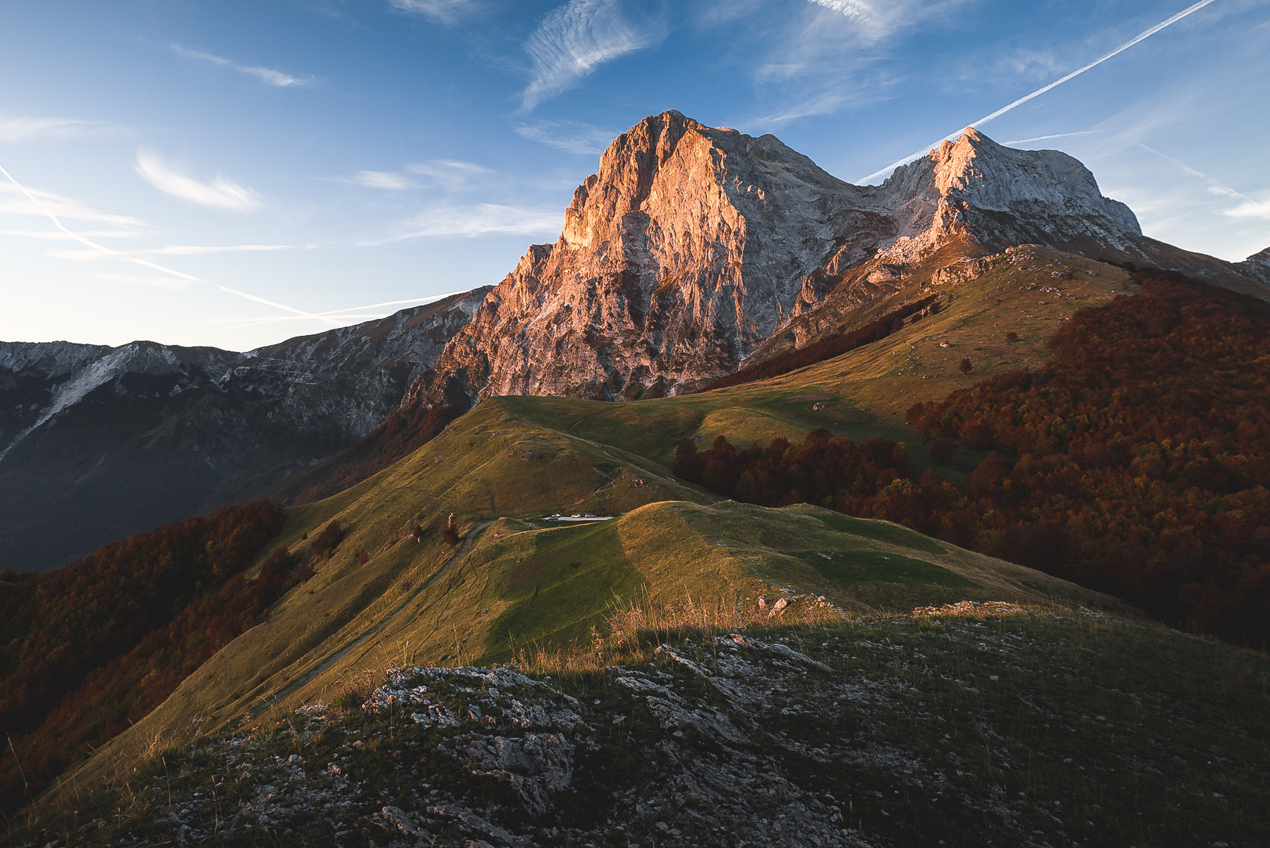 | Sunrise on the rock |