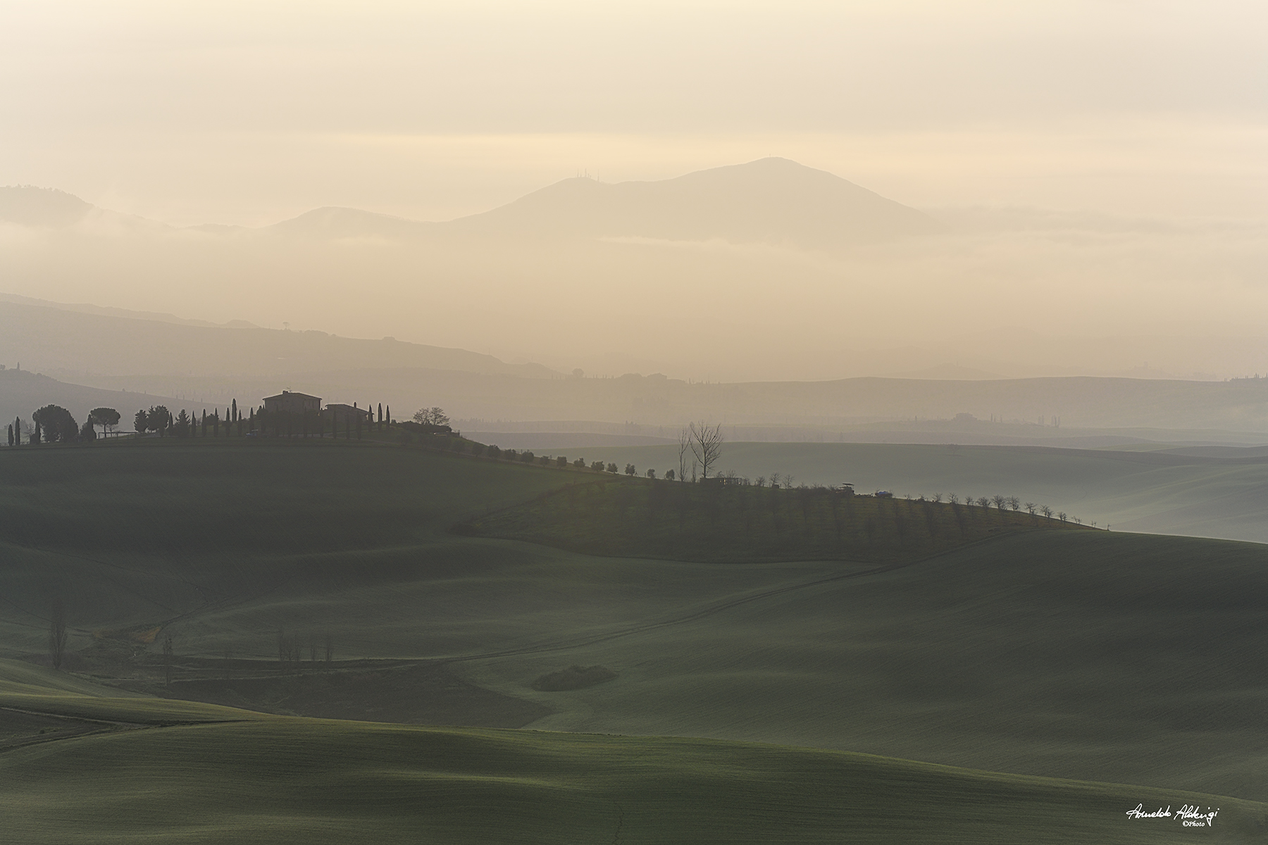 Leggere foschie del mattino..Val d'Orcia 24-12-22