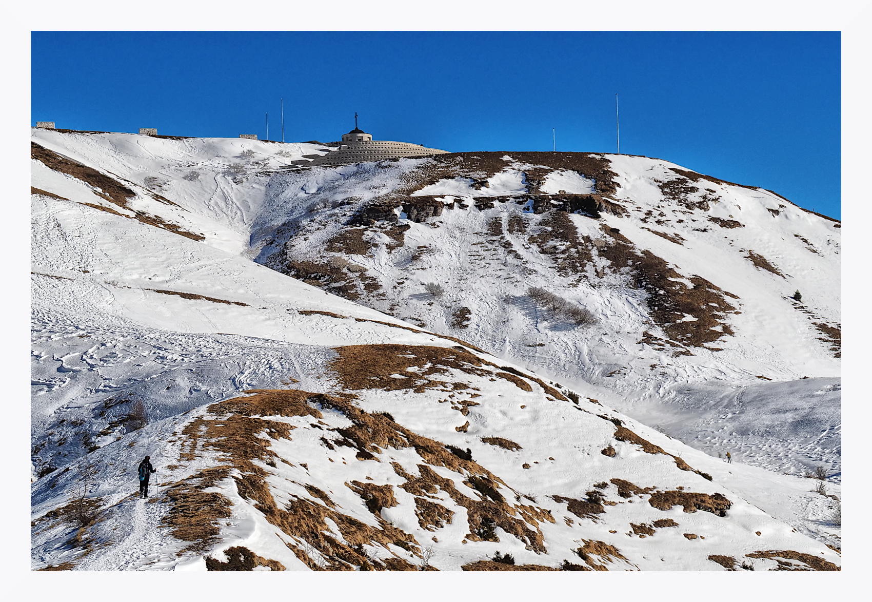 Salita invernale al Monte Grappa