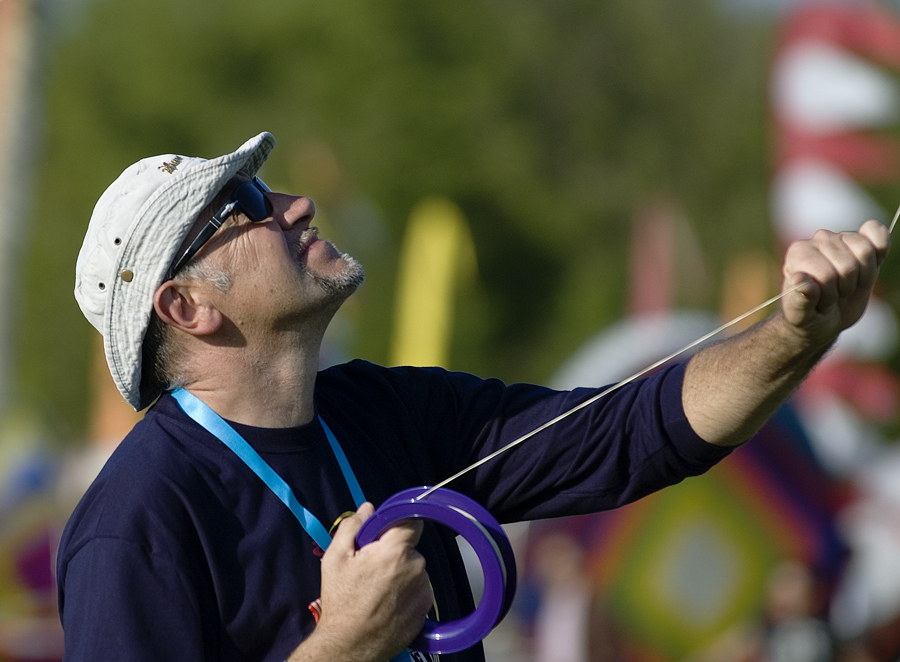 giocando con l'aquilone