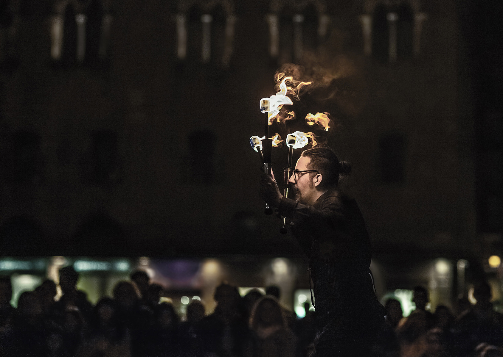 lui e il suo pubblico...