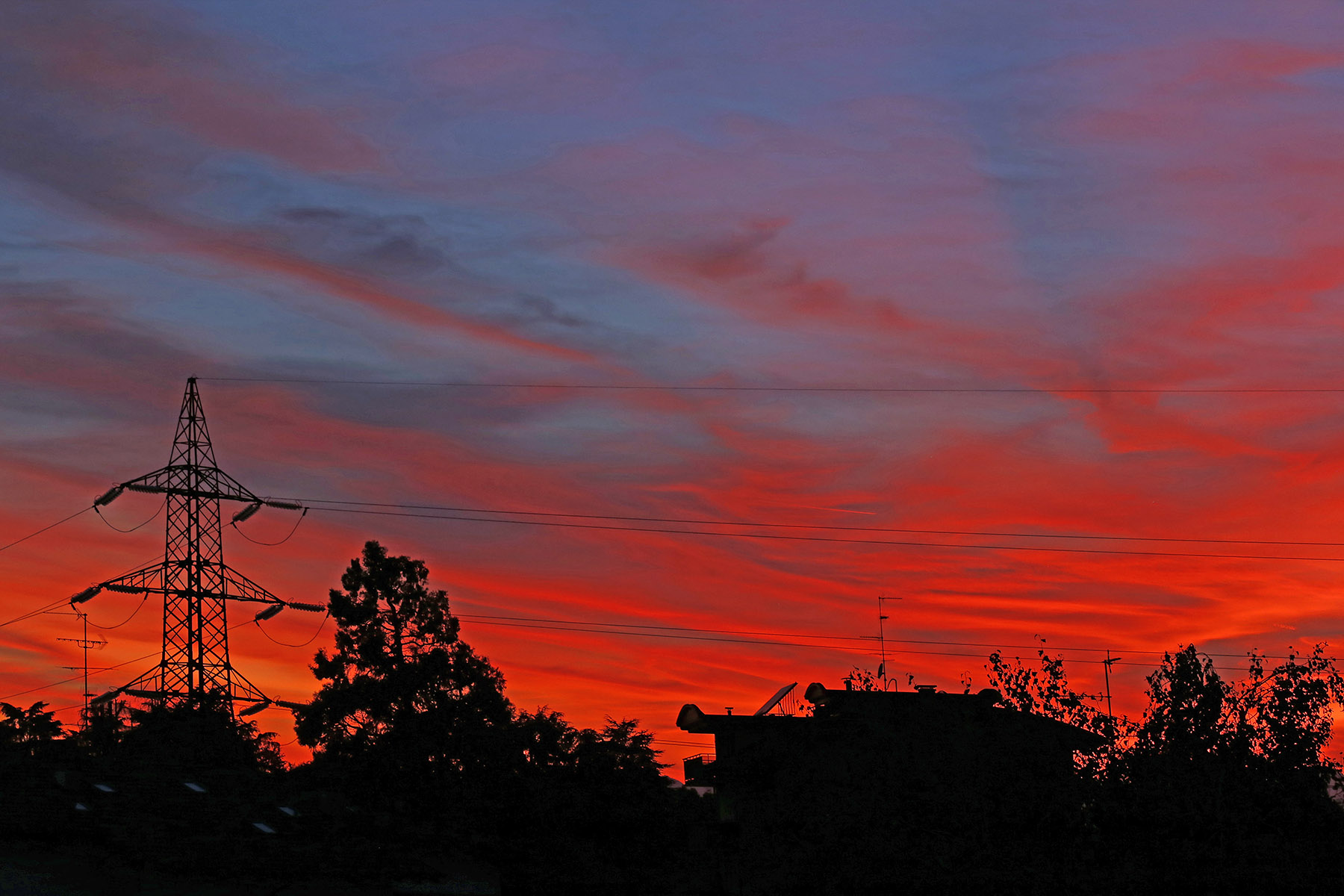 Tramonto dal balcone