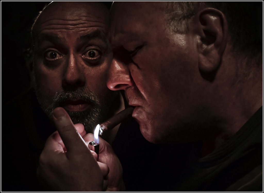 Autoritratto con spettatore non fumatore