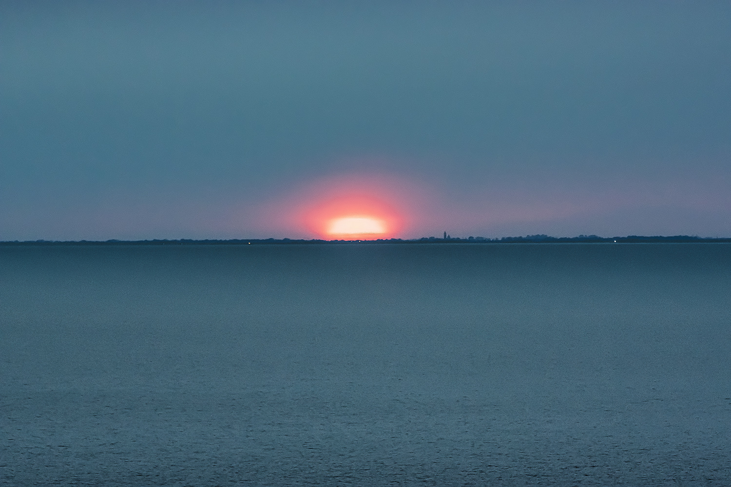 tramonto freddo su Grado