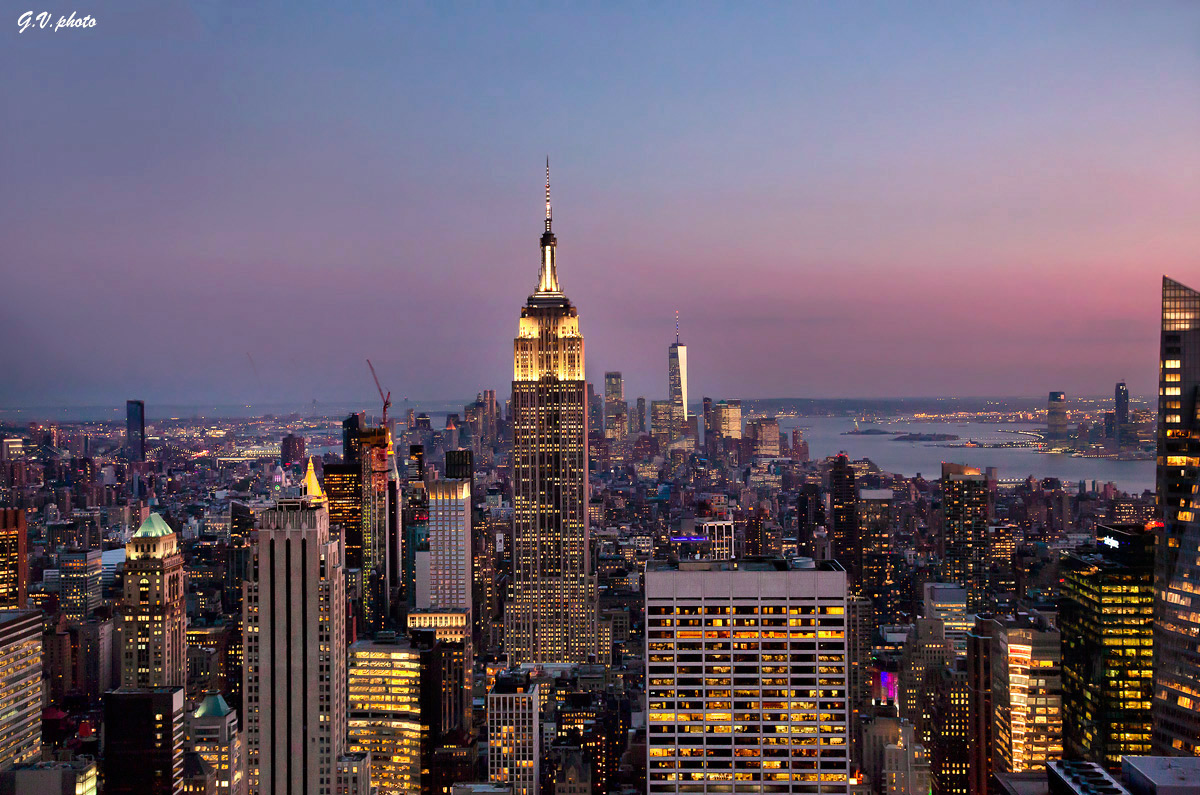 Sunset over Manhattan