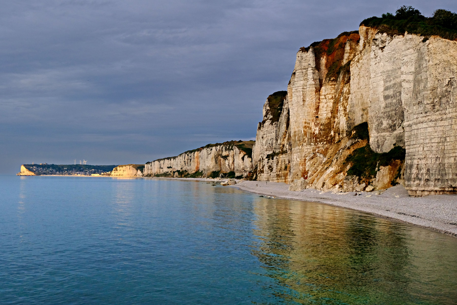 Baia di Yport al tramonto