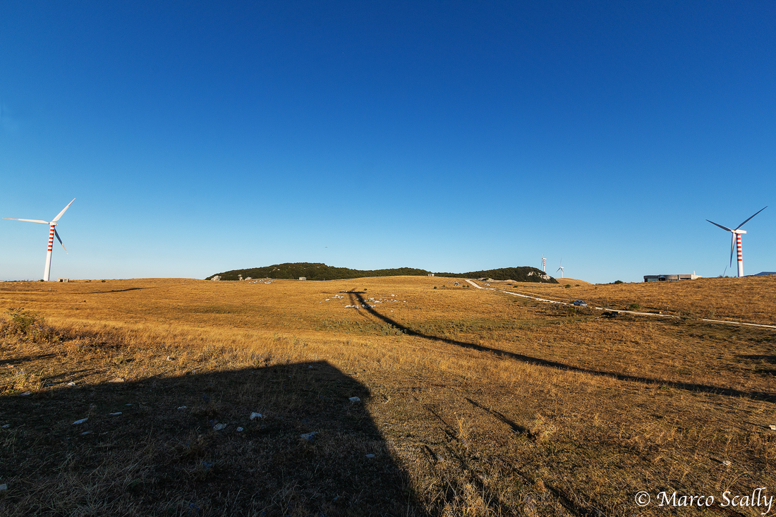 Le pale eoliche con la loro ombra