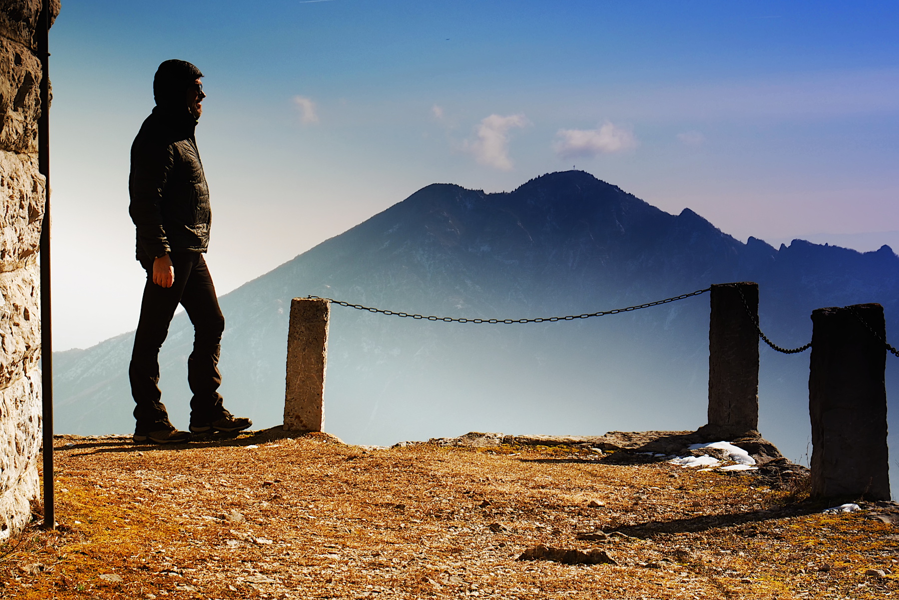 Sulla cima del Monte Cimone