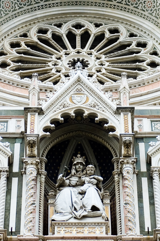 Particolare facciata Duomo di Firenze (S.Maria in fiore)
