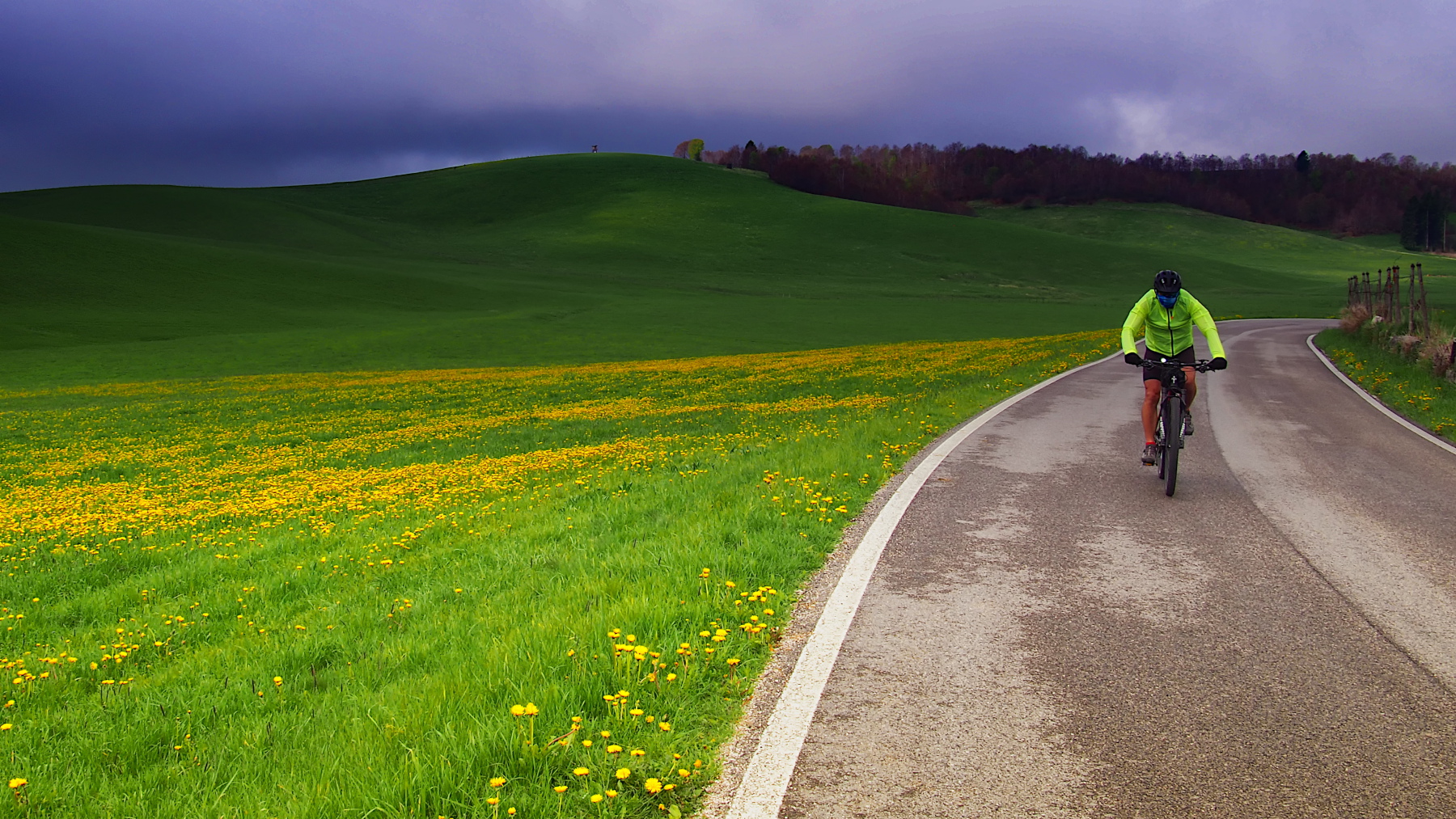solitario ciclismo alpino