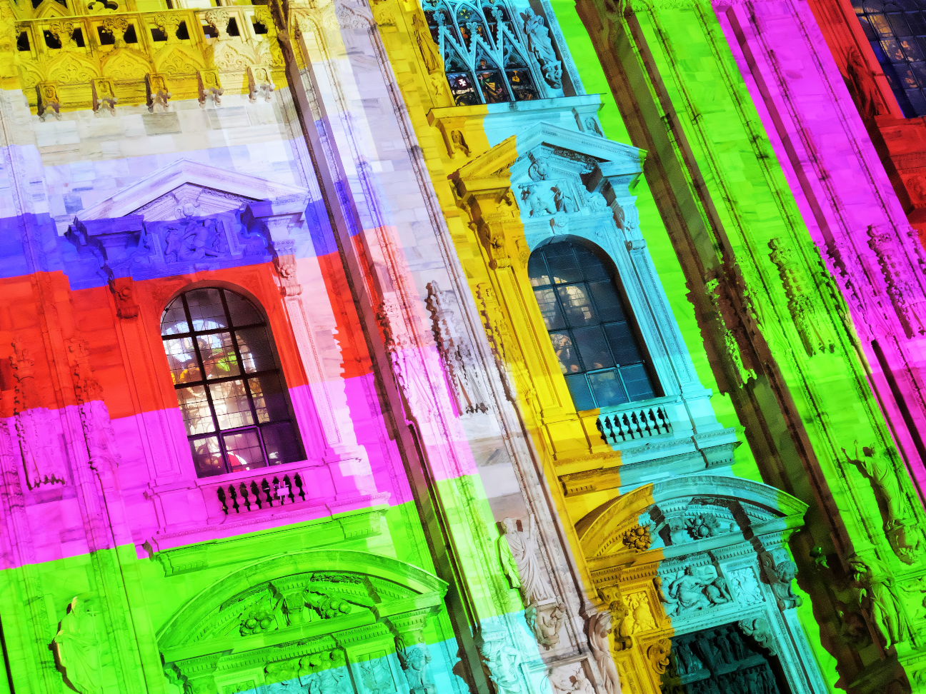 Colori effimeri - Milano Duomo 2020
