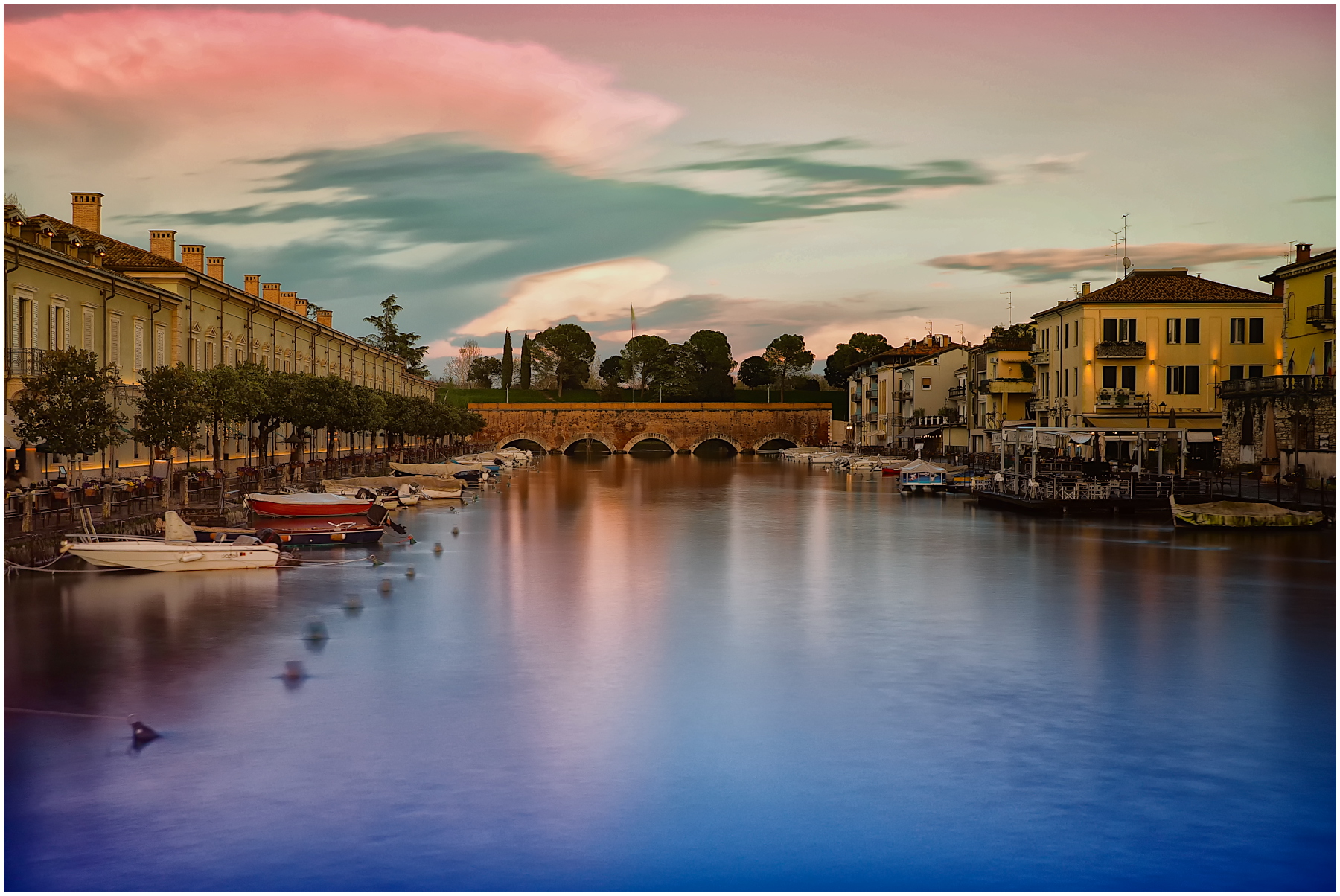 Il Mincio, emissario serale