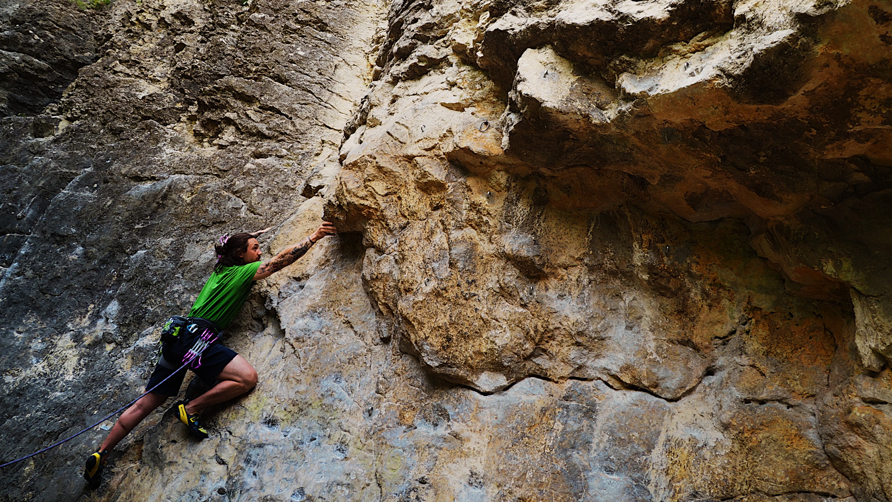 allenamento di arrampicata