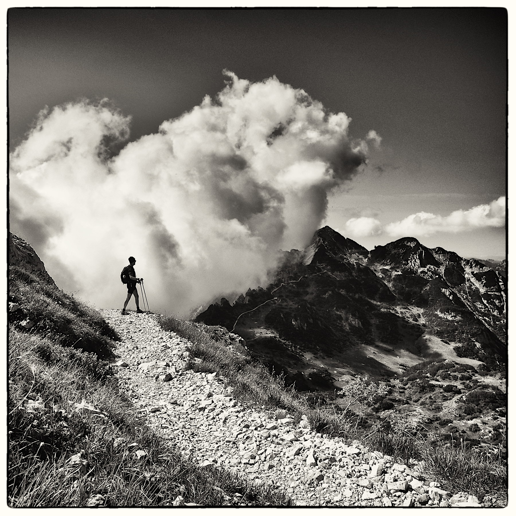 autoscatto sul Monte Carega