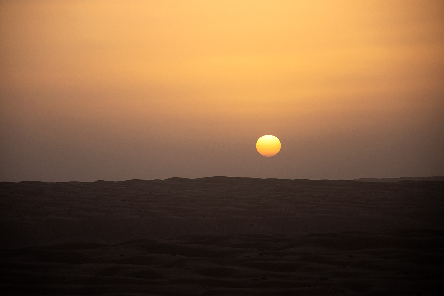 Tramonto nel deserto