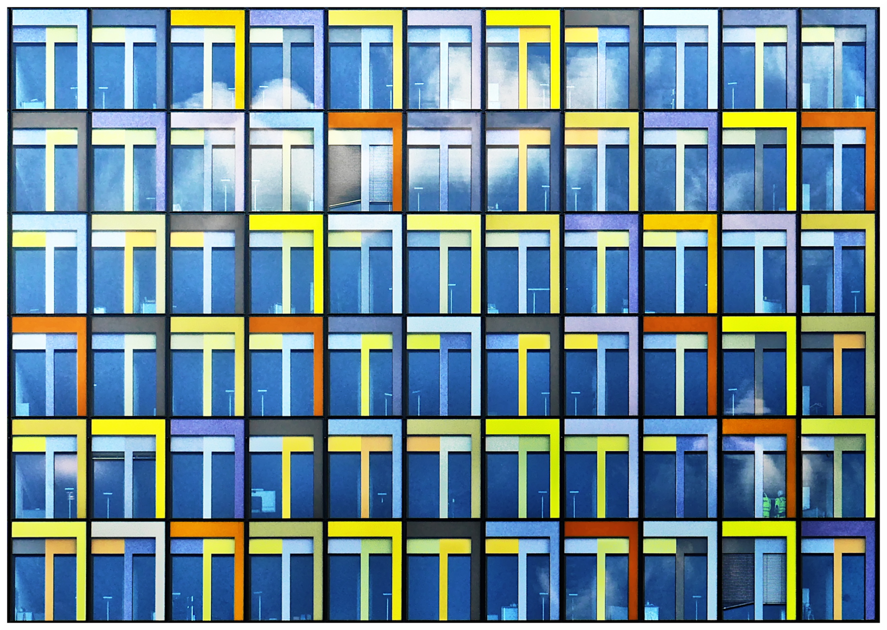 uffici multicolorati