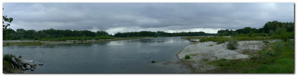 temporale sul fiume