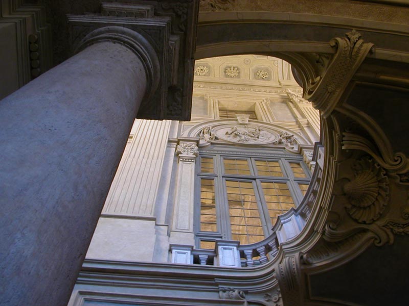 Torino, vista dallo scalone di Palazzo Madama