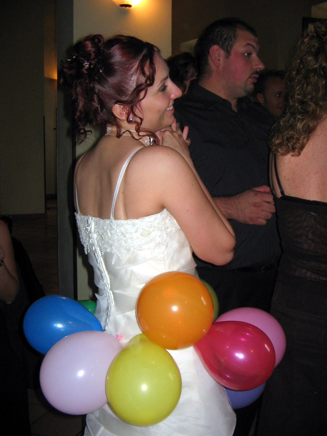 La sposa impalloncinata