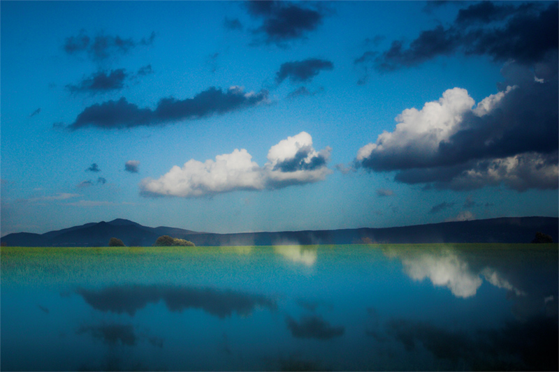 giocando con uno specchio