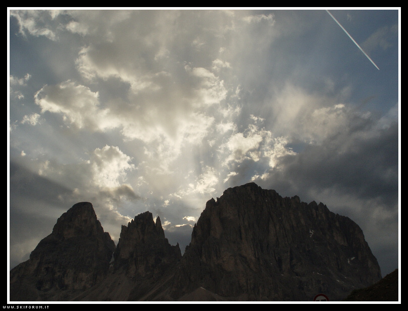 Tramonto sul Sassolungo