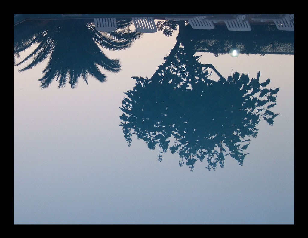 riflesso in piscina