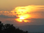 Tramonto sull'autostrada Tramonto sull'autostrada