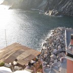 Tramonto alle Cinque Terre dal ristorante "Al Castello"