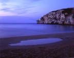 l'ora bl� sulla spiaggia, velvia 4*5'.