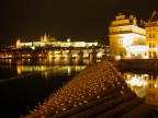 Praga ,Ponte Carlo, notturna