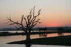 Myanmar - Sunset at U'Bein Bridge Myanmar - Sunset at U'Bein Bridge