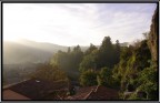 tramonto autunnale su borgo tramonto autunnale su borgo