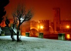 Castel Vecchio a Verona sotto la neve Castel Vecchio a Verona sotto la neve