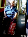 ..blu e rosso nell'autobus ..blu e rosso nell'autobus