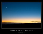 Tramonto sull'altipiano (con luna)