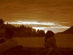 Tramonto in seppia