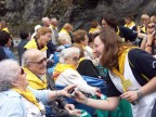 Lourdes: momento di relax e risate Lourdes: momento di relax e risate